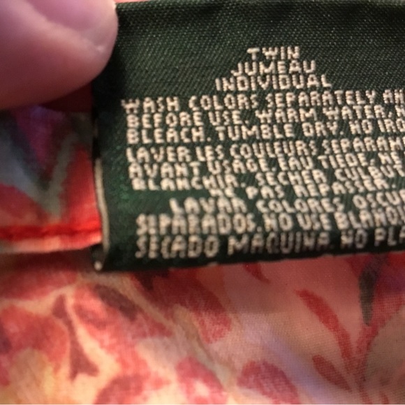 Ralph Lauren Twin Flat Sheet Beach House - Picture 3 of 4